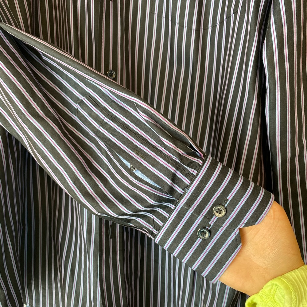 Bugatchi striped large shirt - Picture 5 of 5